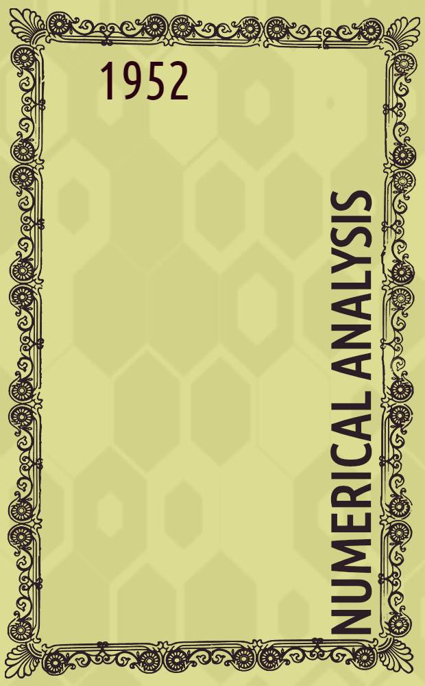 Numerical analysis