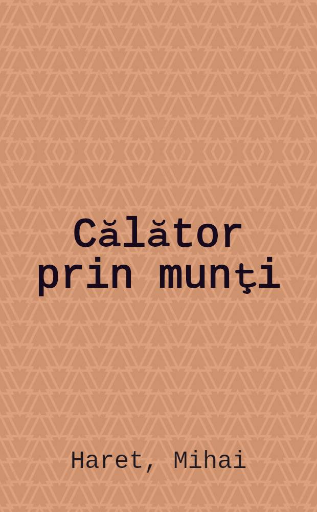 Călător prin munţi