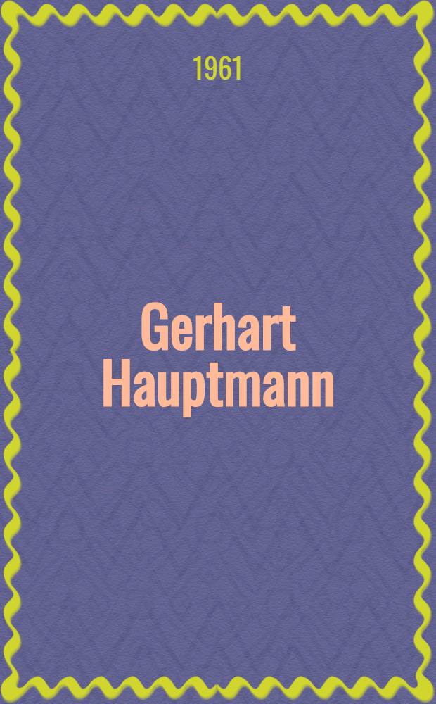Gerhart Hauptmann
