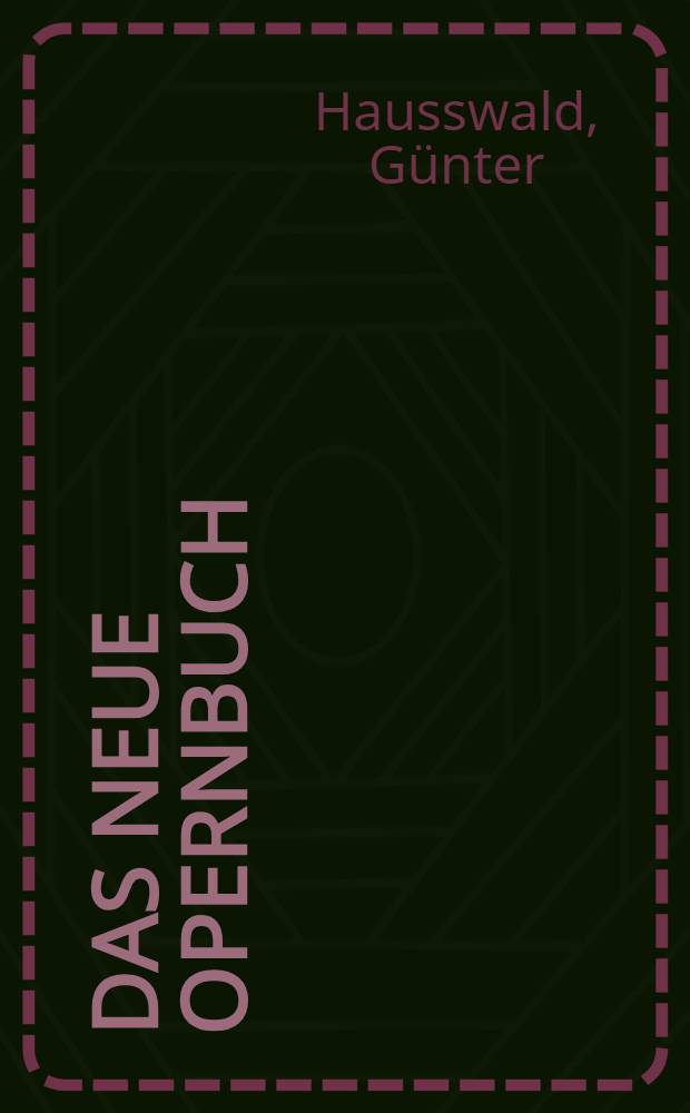 Das neue Opernbuch