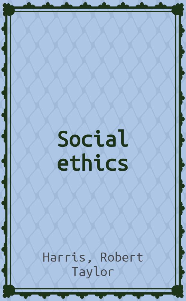 Social ethics