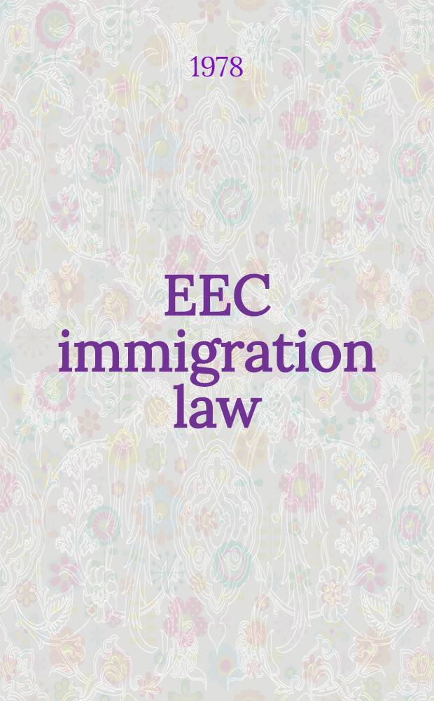 EEC immigration law