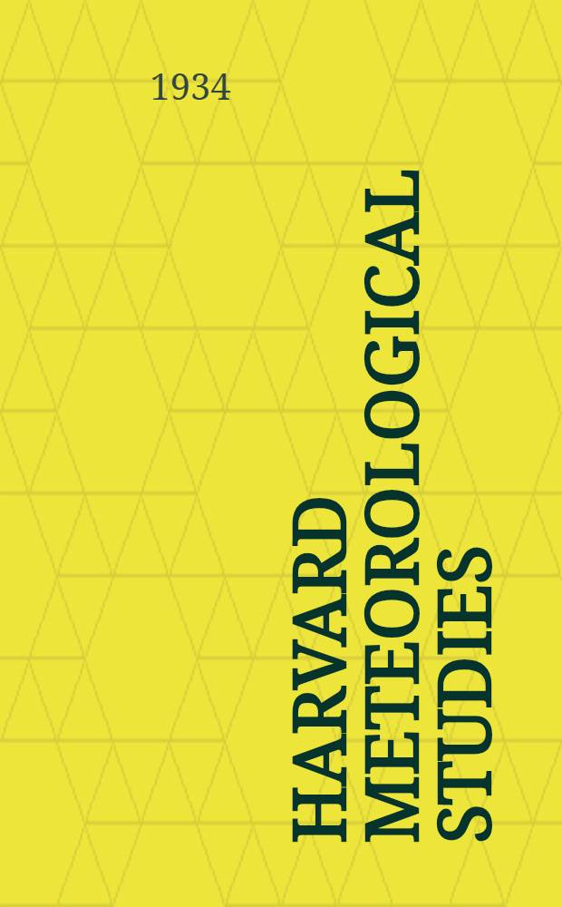 Harvard meteorological studies