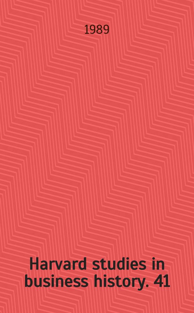 Harvard studies in business history. 41 : The history of foreign investment in the United States to 1914