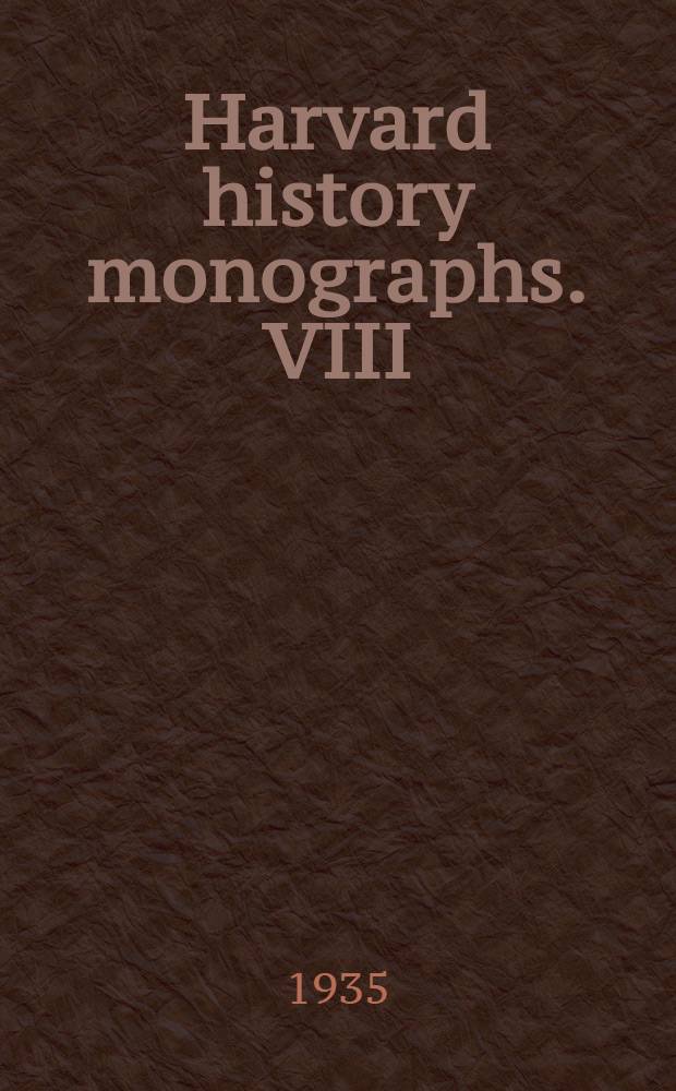 Harvard history monographs. VIII : The incidence of the terror during the French revolution