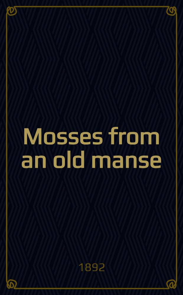 Mosses from an old manse