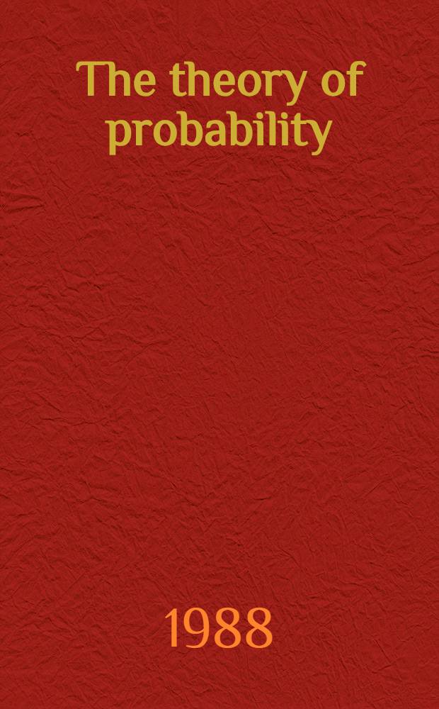 The theory of probability