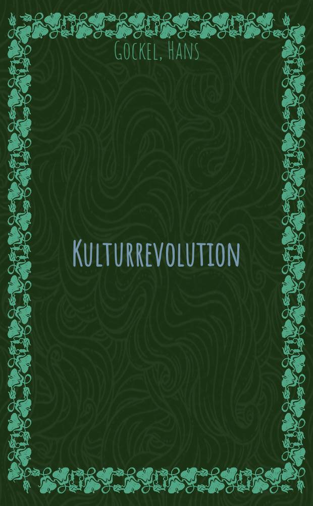 ... Kulturrevolution