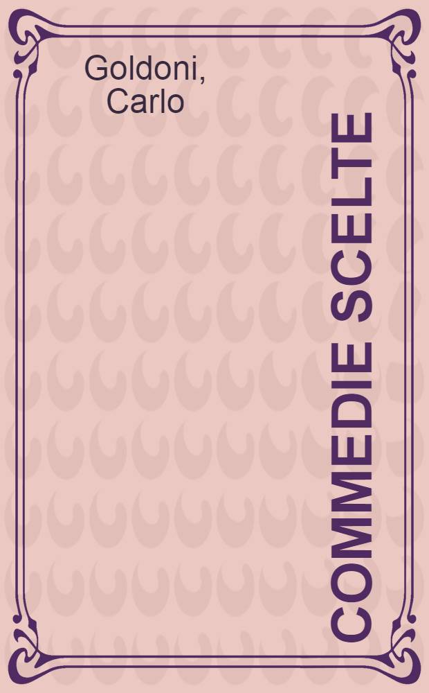 Commedie scelte