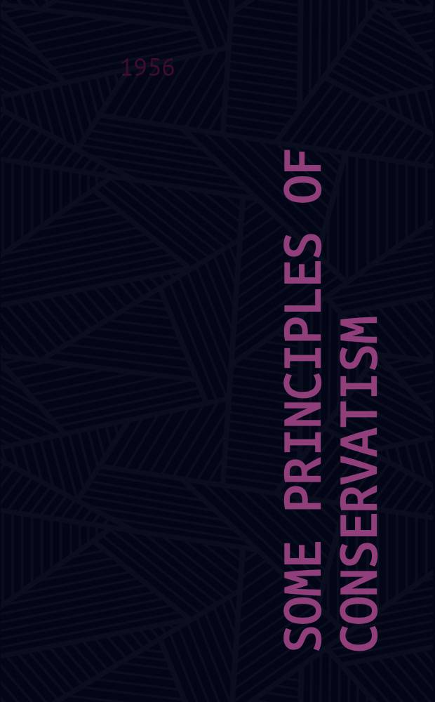 Some principles of conservatism