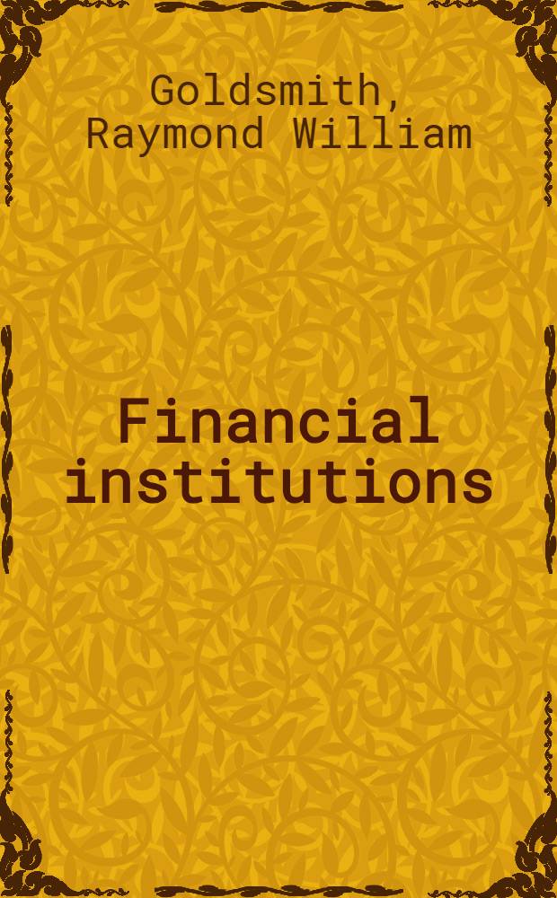 Financial institutions