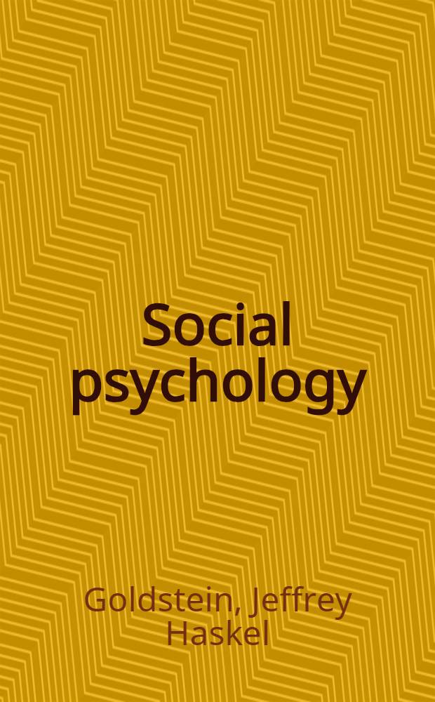 Social psychology