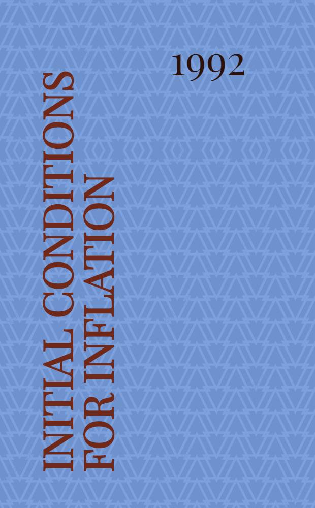 Initial conditions for inflation
