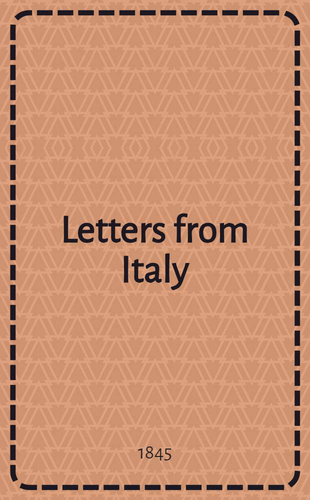 Letters from Italy