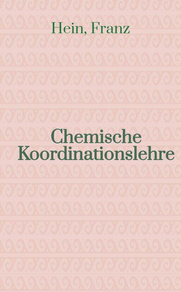 Chemische Koordinationslehre
