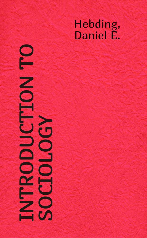 Introduction to sociology