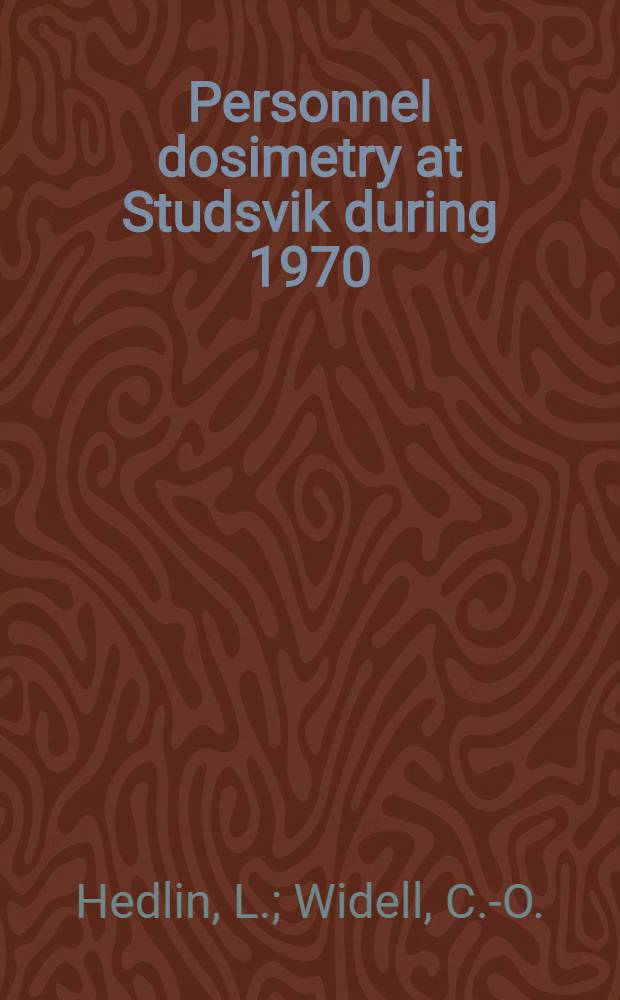 Personnel dosimetry at Studsvik during 1970