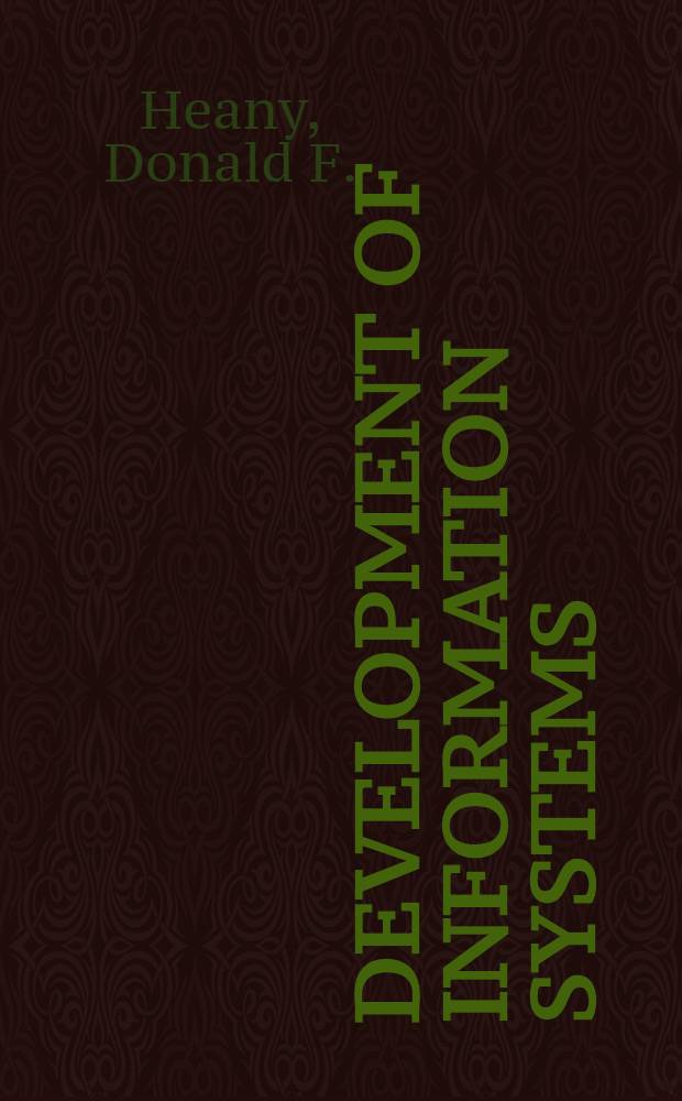 Development of information systems : What management needs to know