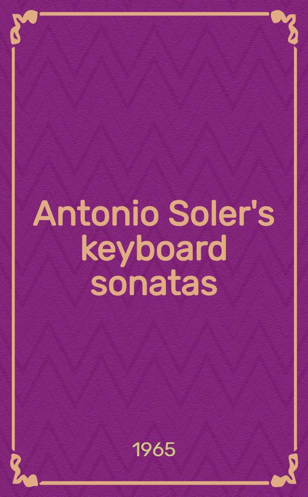 Antonio Soler's keyboard sonatas
