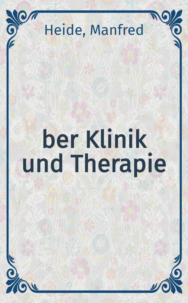 Über Klinik und Therapie (Strahlenbehandlung) des Hämangioma cavernosum und des Naevus flammeus lateralis : Inaug.-Diss. der ... Med. Fakultät der ... Univ. zu Bonn