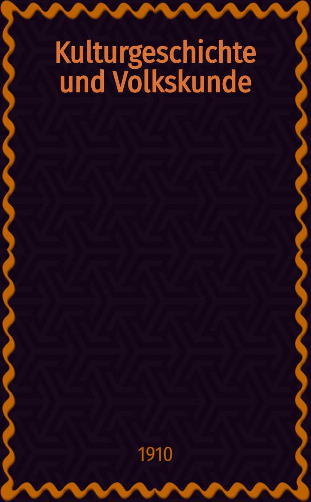 Kulturgeschichte und Volkskunde (Folklore) der Schweiz. H. 3 : Sagen und Legenden ; Märchen und Fabeln