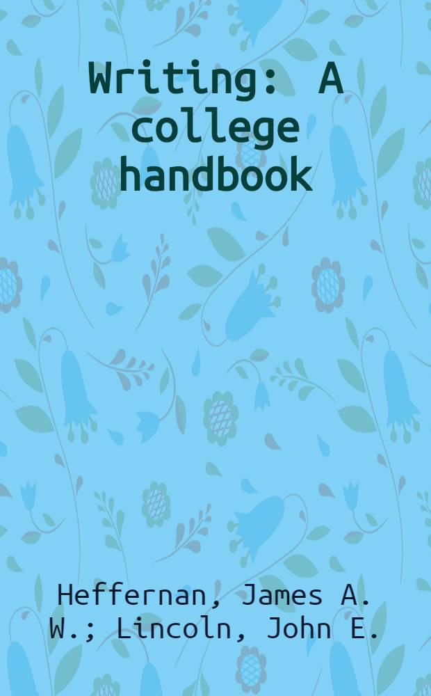Writing : A college handbook
