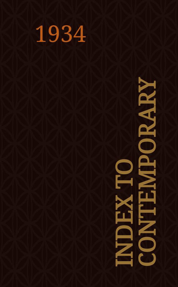 Index to contemporary