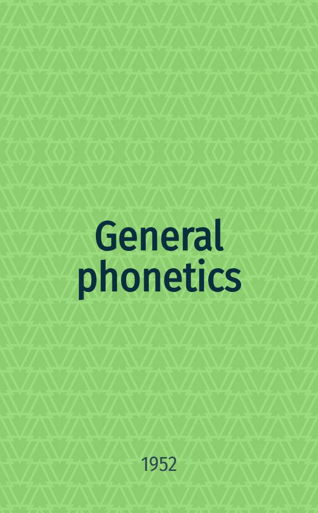 General phonetics