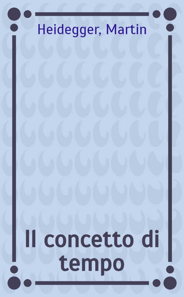 Il concetto di tempo