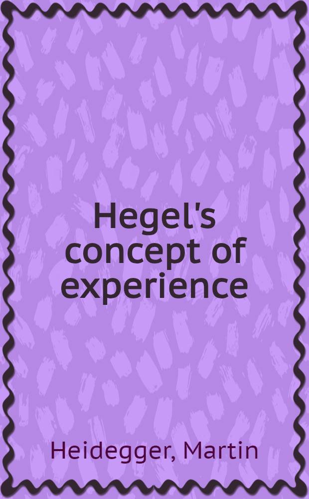 Hegel's concept of experience