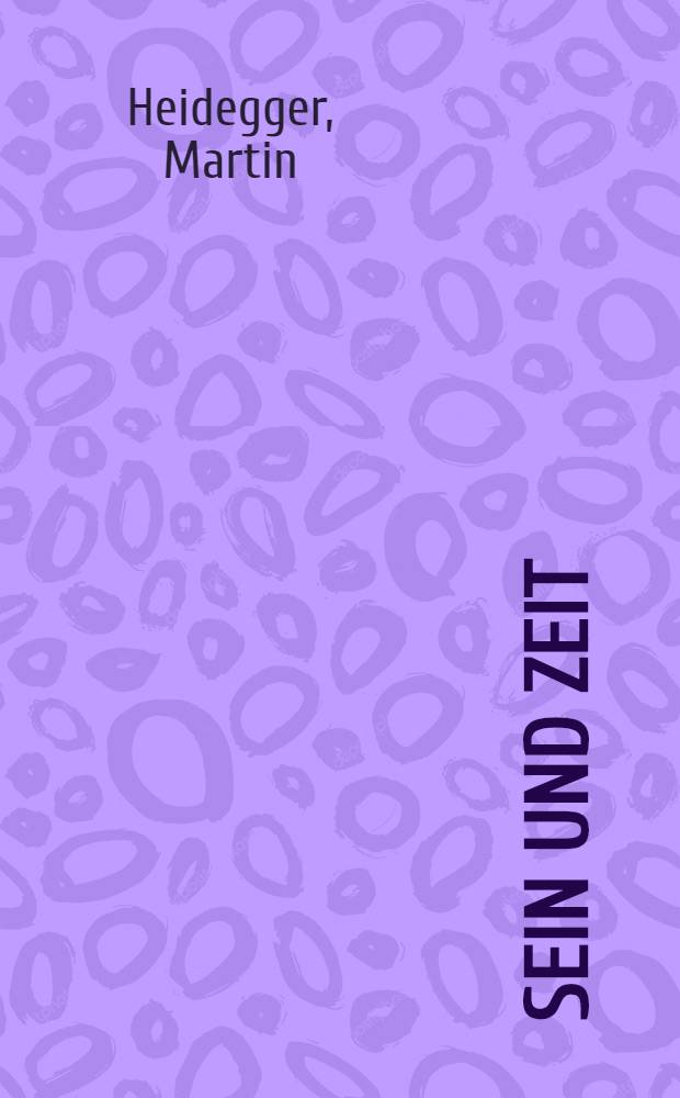 Sein und Zeit