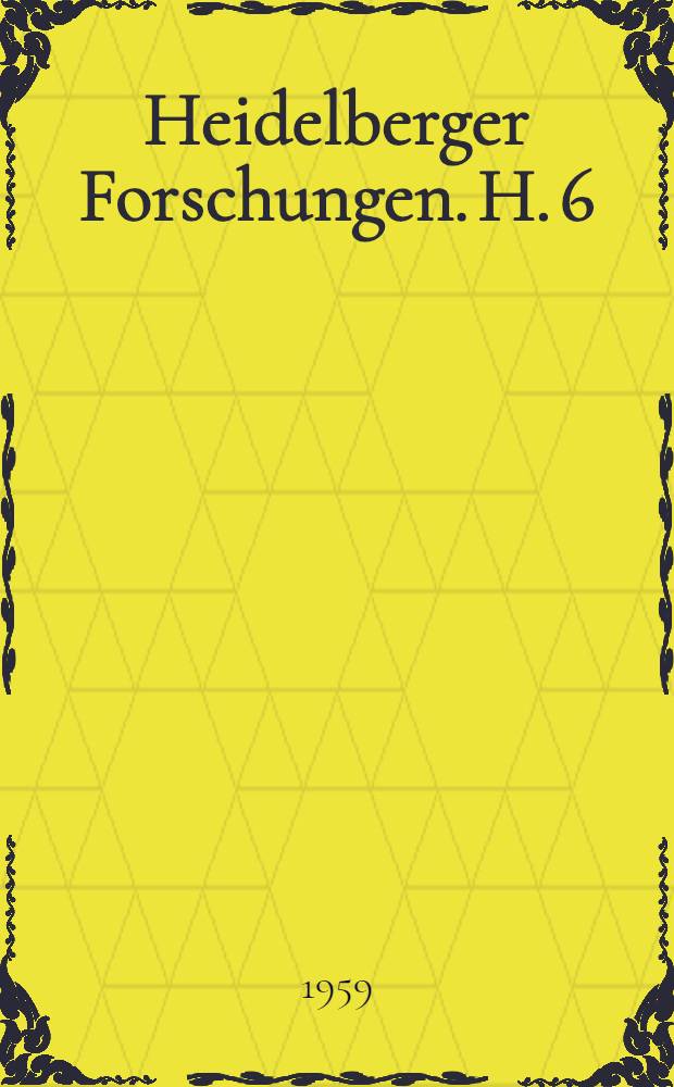 Heidelberger Forschungen. H. 6 : Die Stellung der Liebeskasuistik im h&ouml;fischen Roman