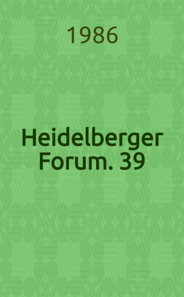 Heidelberger Forum. 39 : Der völkerrechtliche Status der Falkland-Inseln (Malvinas) im Wandel der Zeit