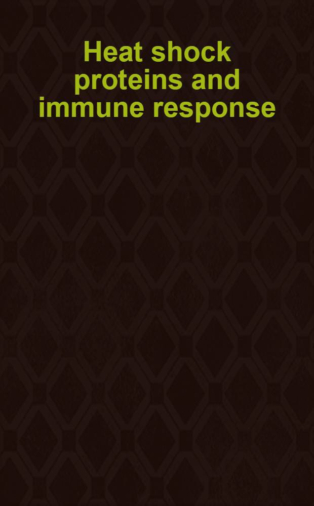 Heat shock proteins and immune response
