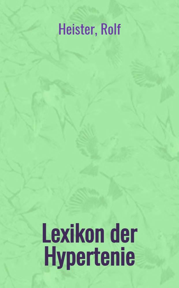 Lexikon der Hypertenie