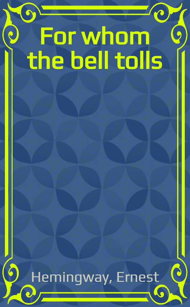 For whom the bell tolls