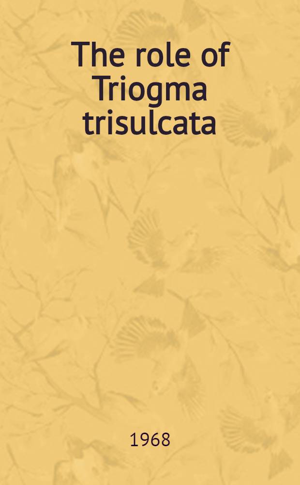 The role of Triogma trisulcata (Schummel) (Diptera, Tipulidae, Cylindrotominae) in the adaptive radiation of the Cylindrotominae
