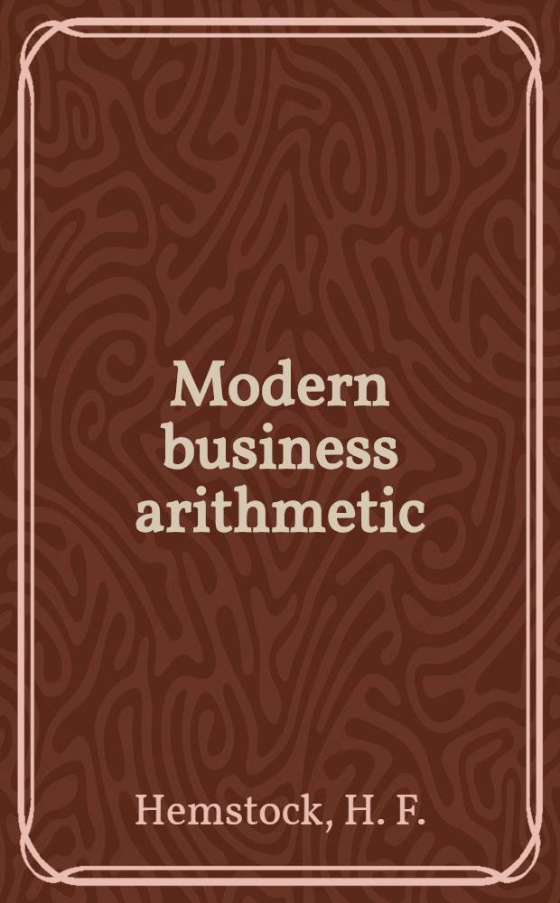 Modern business arithmetic