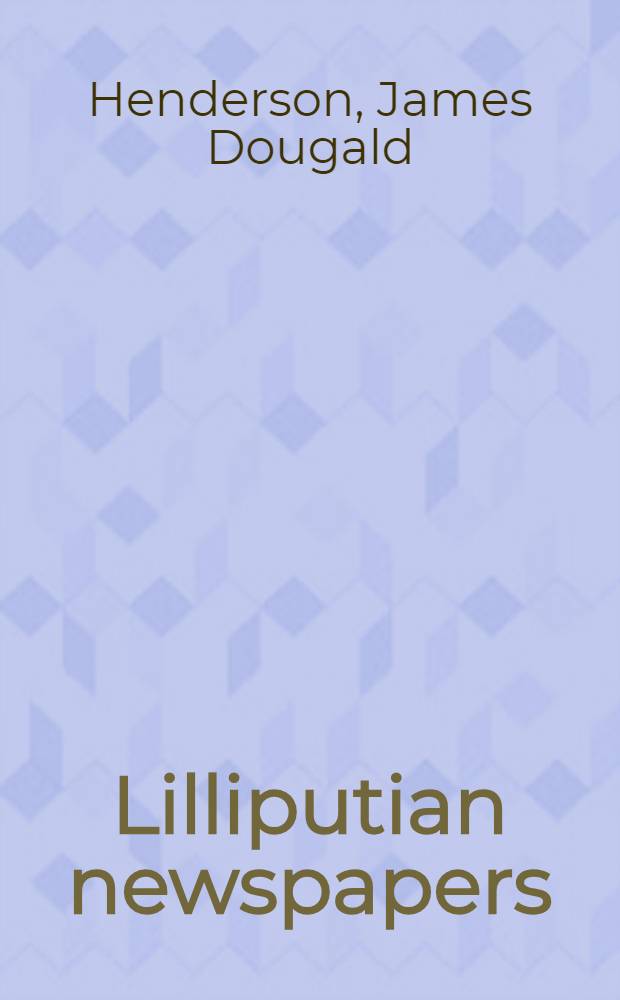 Lilliputian newspapers