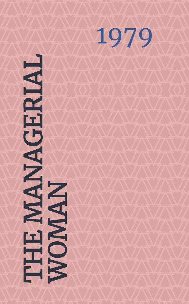The managerial woman