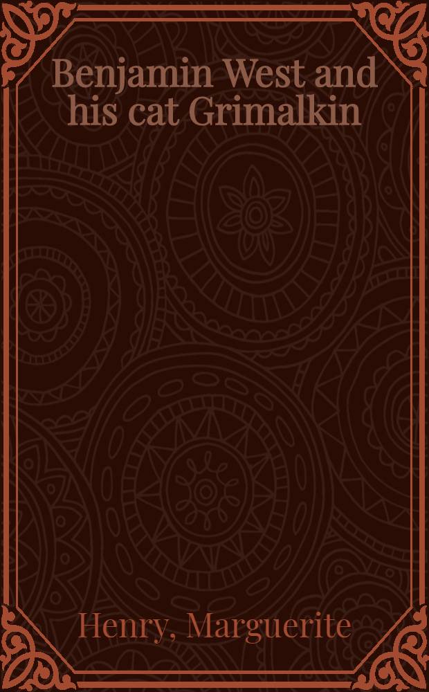 Benjamin West and his cat Grimalkin