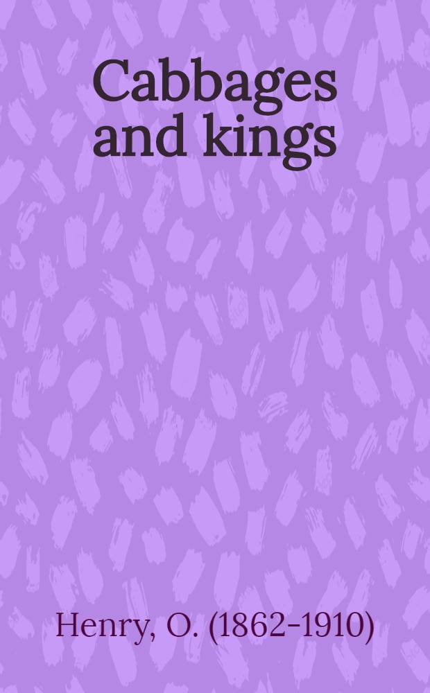 Cabbages and kings