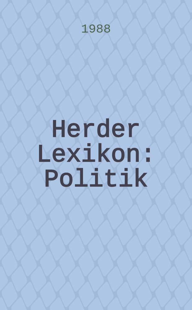 Herder Lexikon : Politik