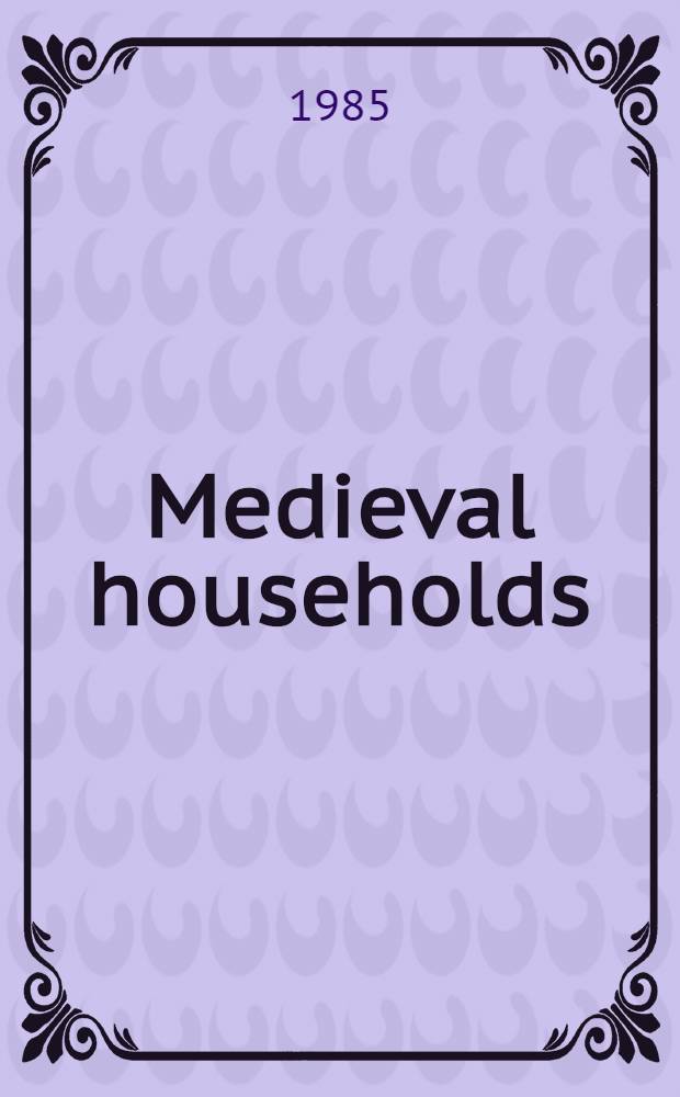 Medieval households