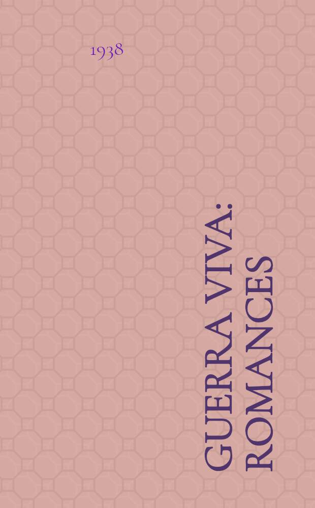 Guerra viva : Romances