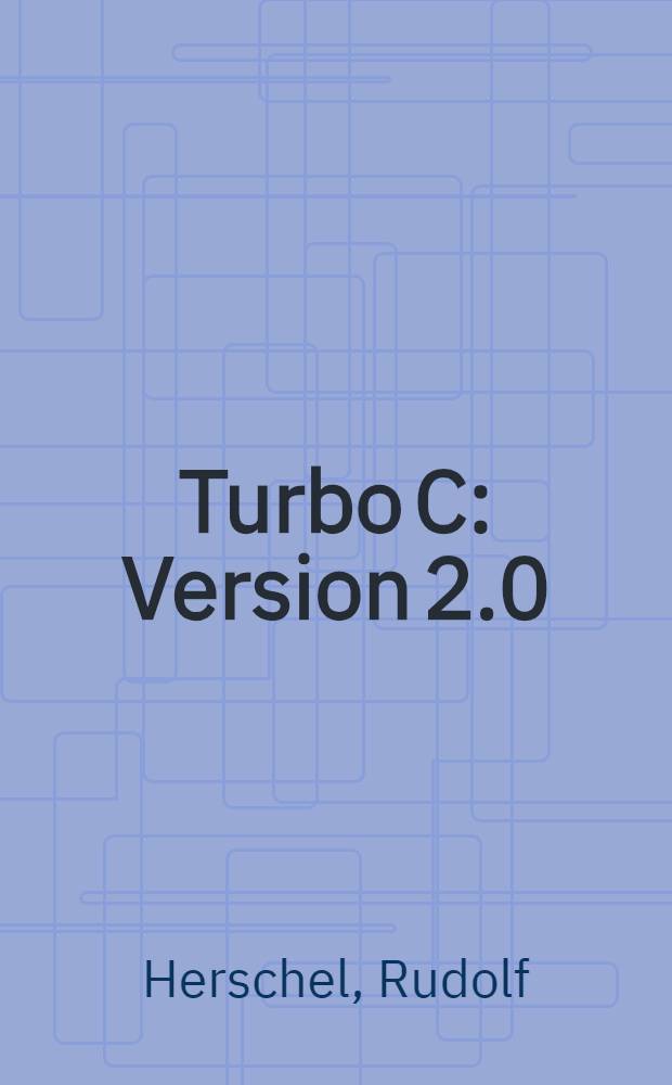 Turbo C : Version 2.0