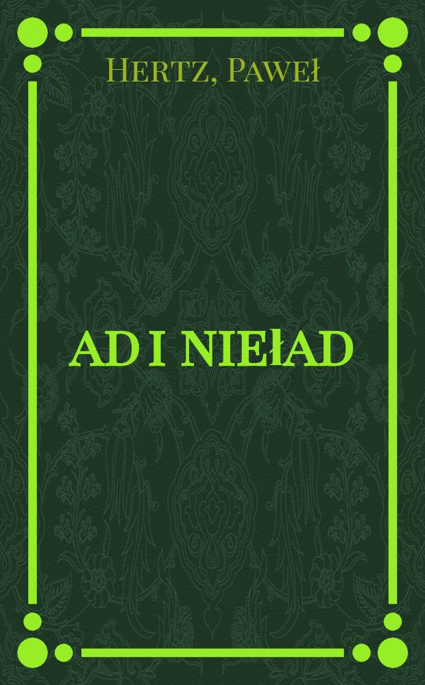 Ład i nieład
