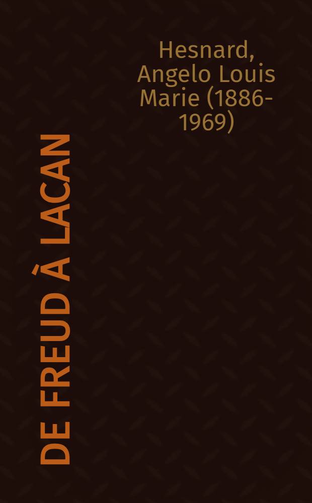 De Freud à Lacan