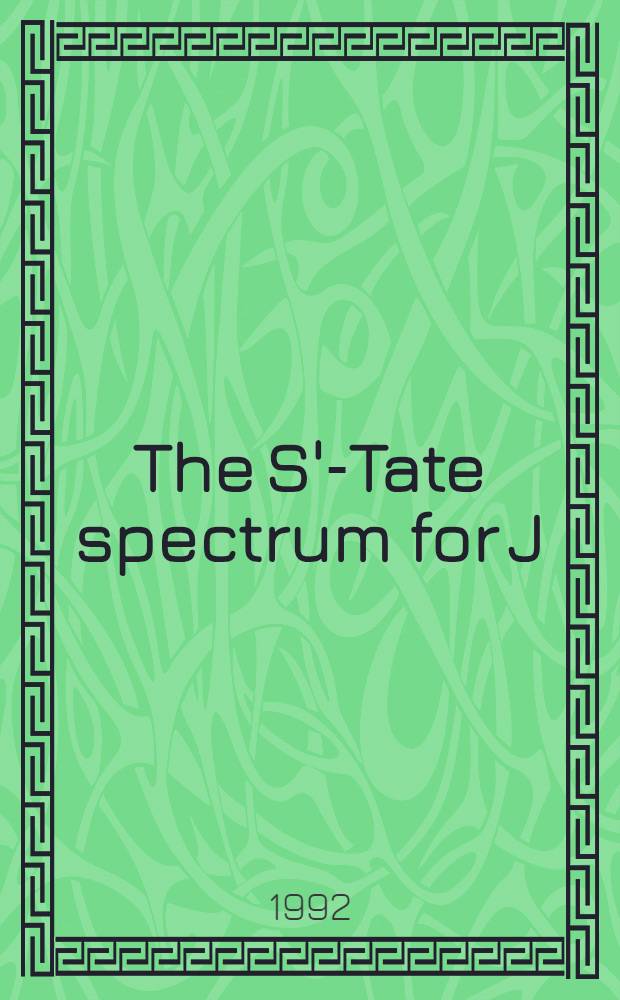 The S'-Tate spectrum for J