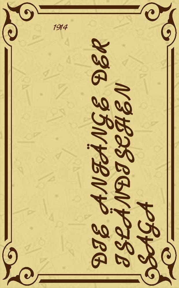 Die Anfänge der isländischen Saga